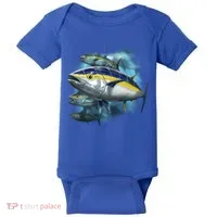 Yellowfin Tuna Swim Baby Bodysuit thumb 0