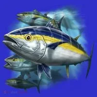 Yellowfin Tuna Swim Toddler Hoodie thumb 2
