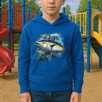 Yellowfin Tuna Swim Kids Hoodie thumb 2