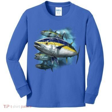 Yellowfin Tuna Swim Kids Long Sleeve Shirt