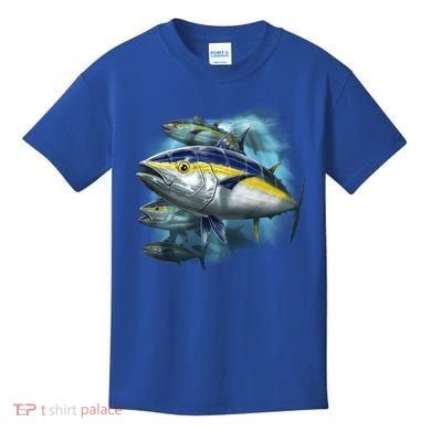 Yellowfin Tuna Swim Kids T-Shirt