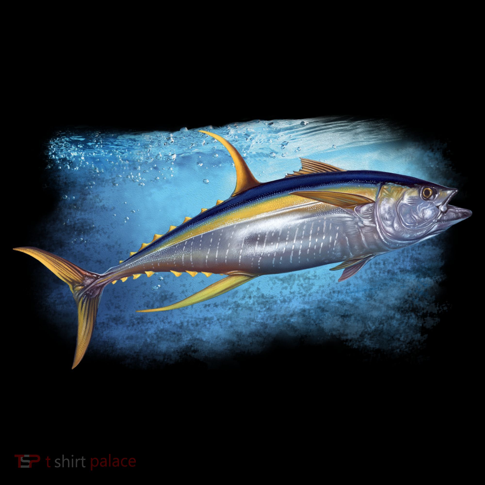Yellowfin Tuna Swimming Hoodie