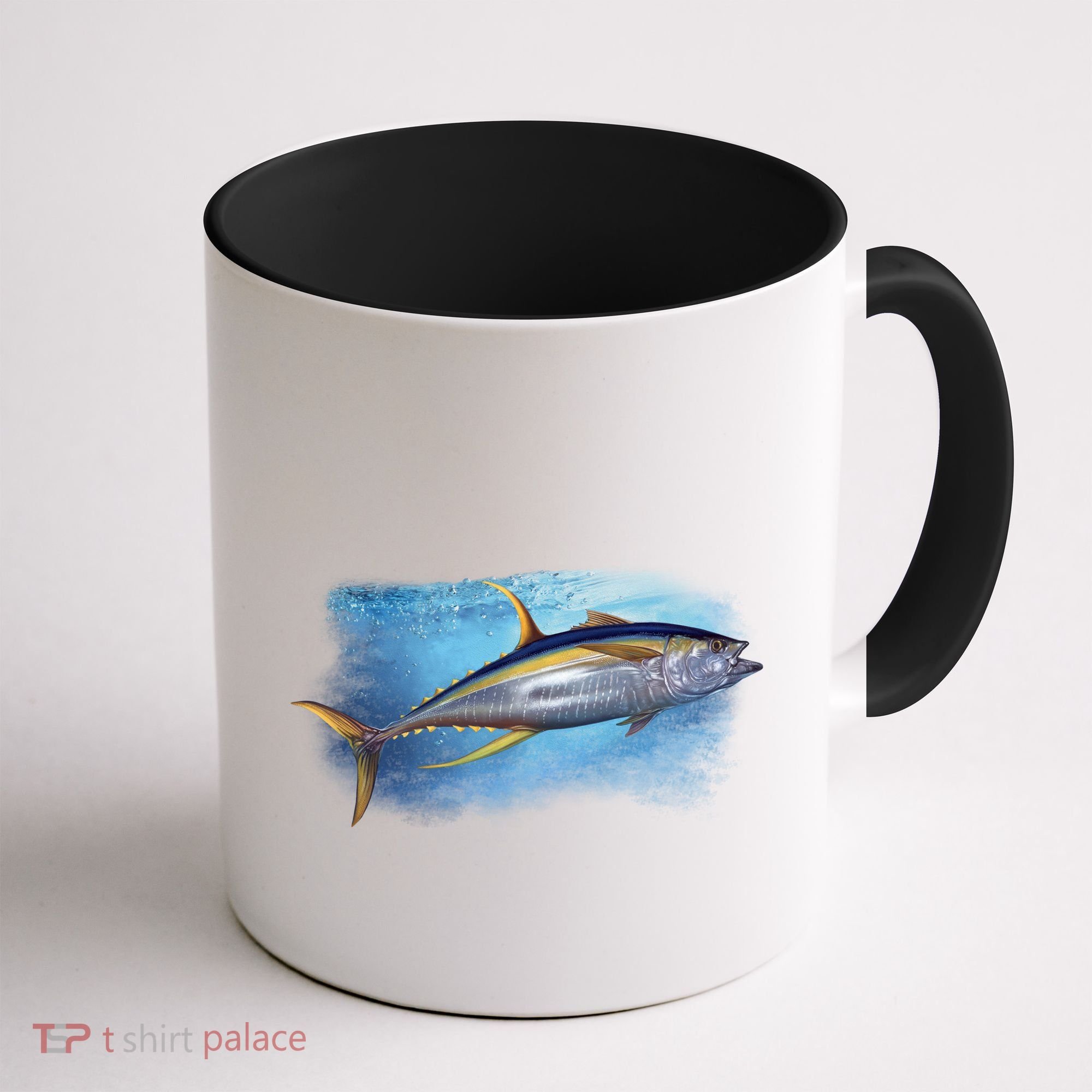 Yellowfin Tuna Swimming Coffee Mug