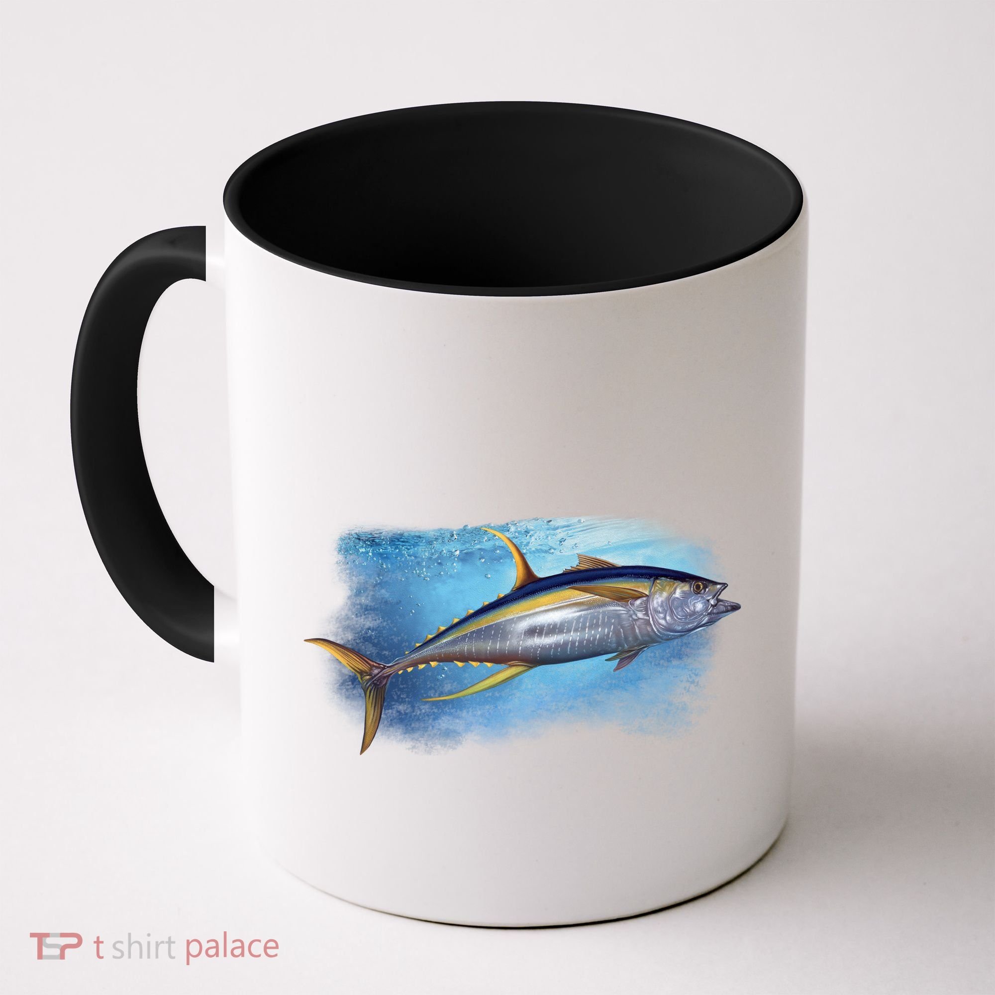 Yellowfin Tuna Swimming Coffee Mug