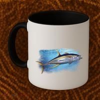Yellowfin Tuna Swimming Coffee Mug thumb 2