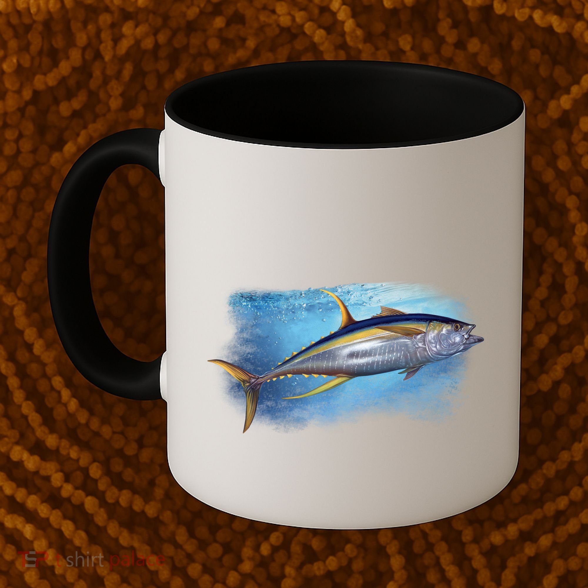 Yellowfin Tuna Swimming Coffee Mug