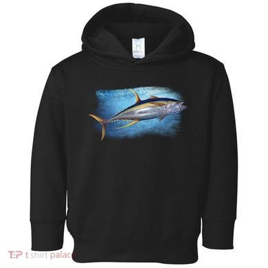 Yellowfin Tuna Swimming Toddler Hoodie
