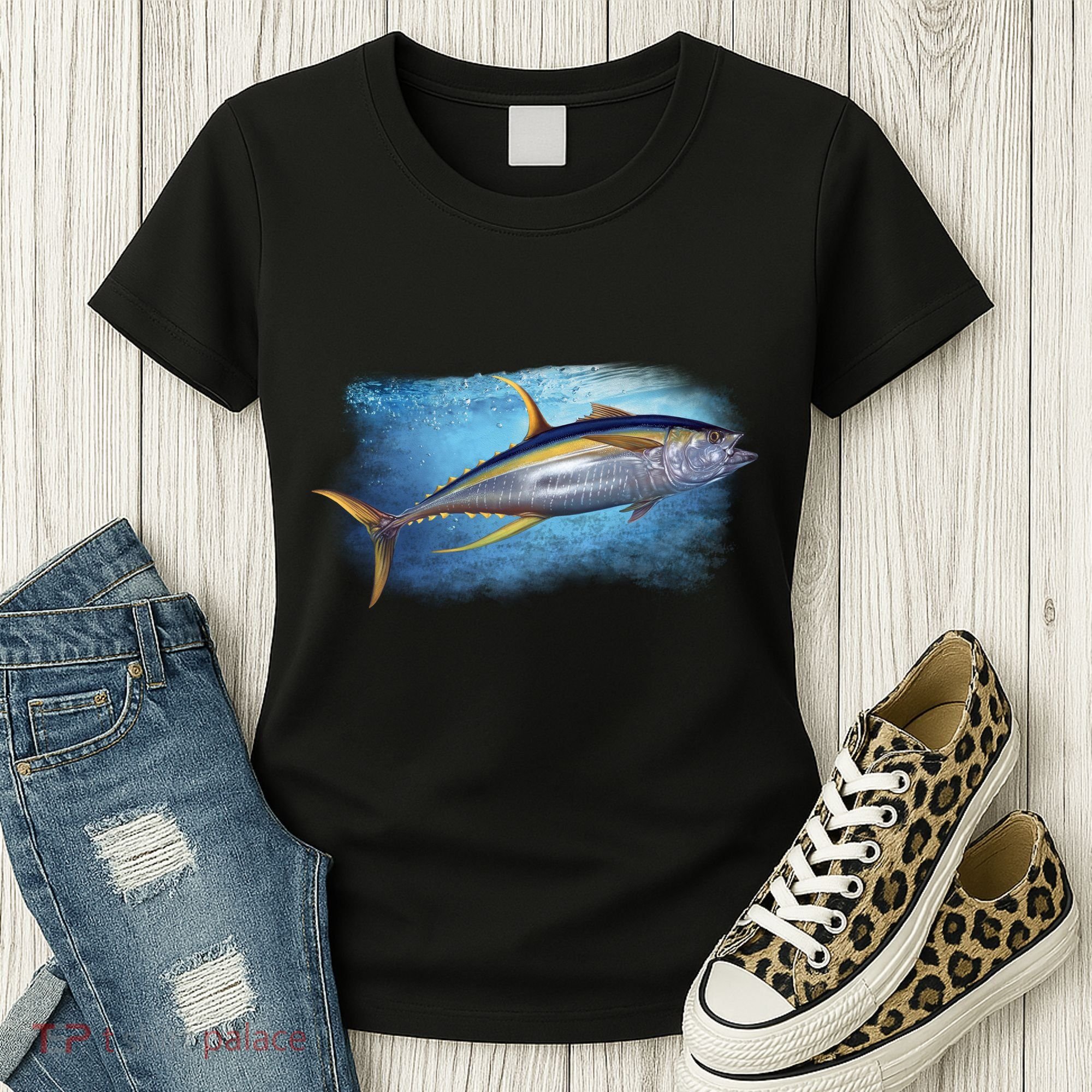 Yellowfin Tuna Swimming Women's T-Shirt