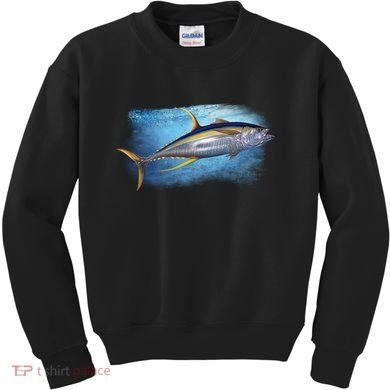 Yellowfin Tuna Swimming Kids Sweatshirt