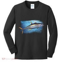 Yellowfin Tuna Swimming Kids Long Sleeve Shirt thumb 0