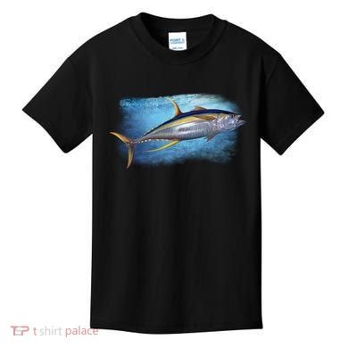 Yellowfin Tuna Swimming Kids T-Shirt