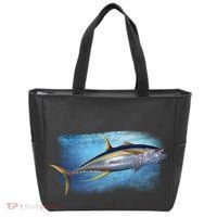 Yellowfin Tuna Swimming Tote Bag thumb 0