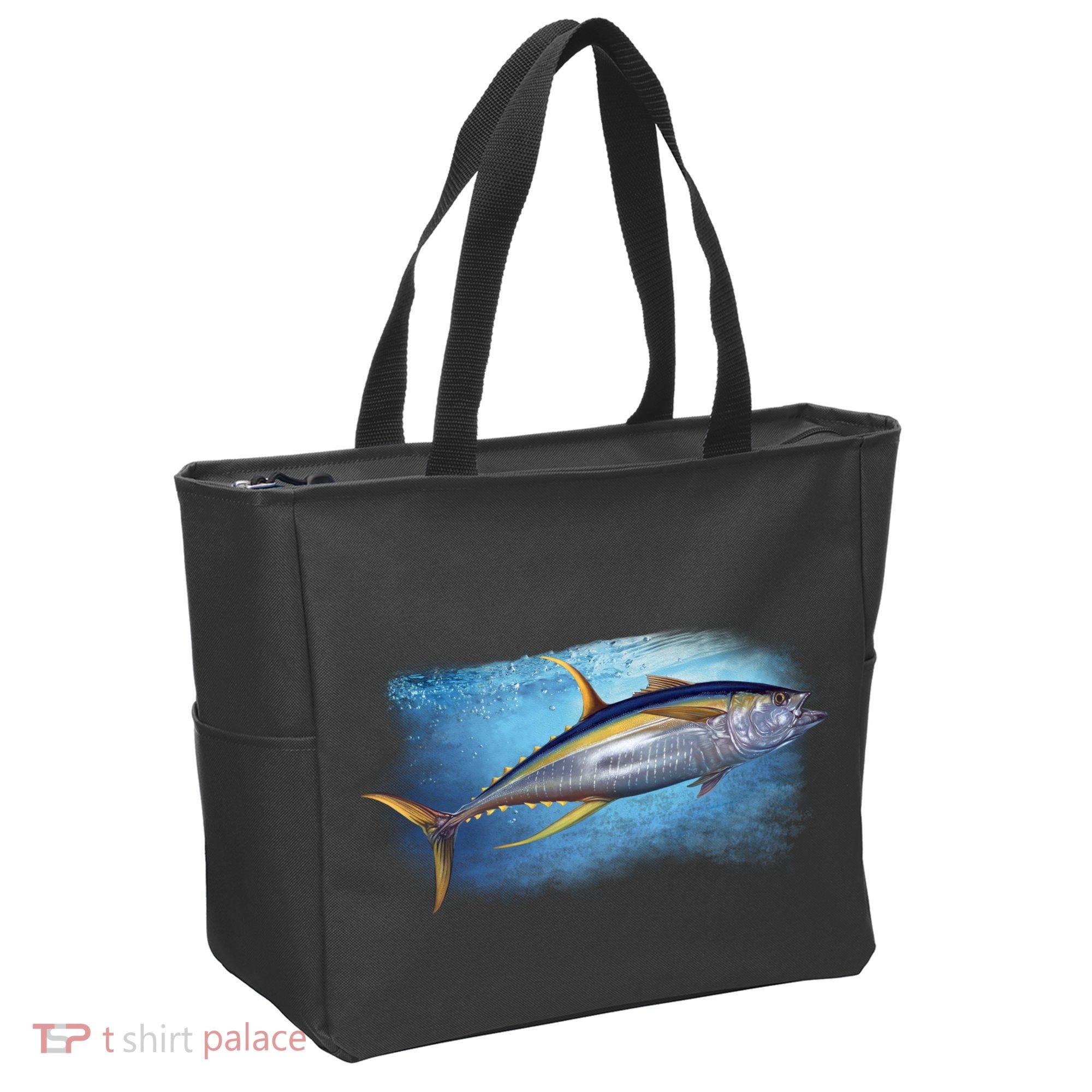 Yellowfin Tuna Swimming Tote Bag