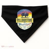 Yellowstone National Park USA-Made Doggie Bandana thumb 0