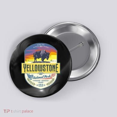 Yellowstone National Park Button