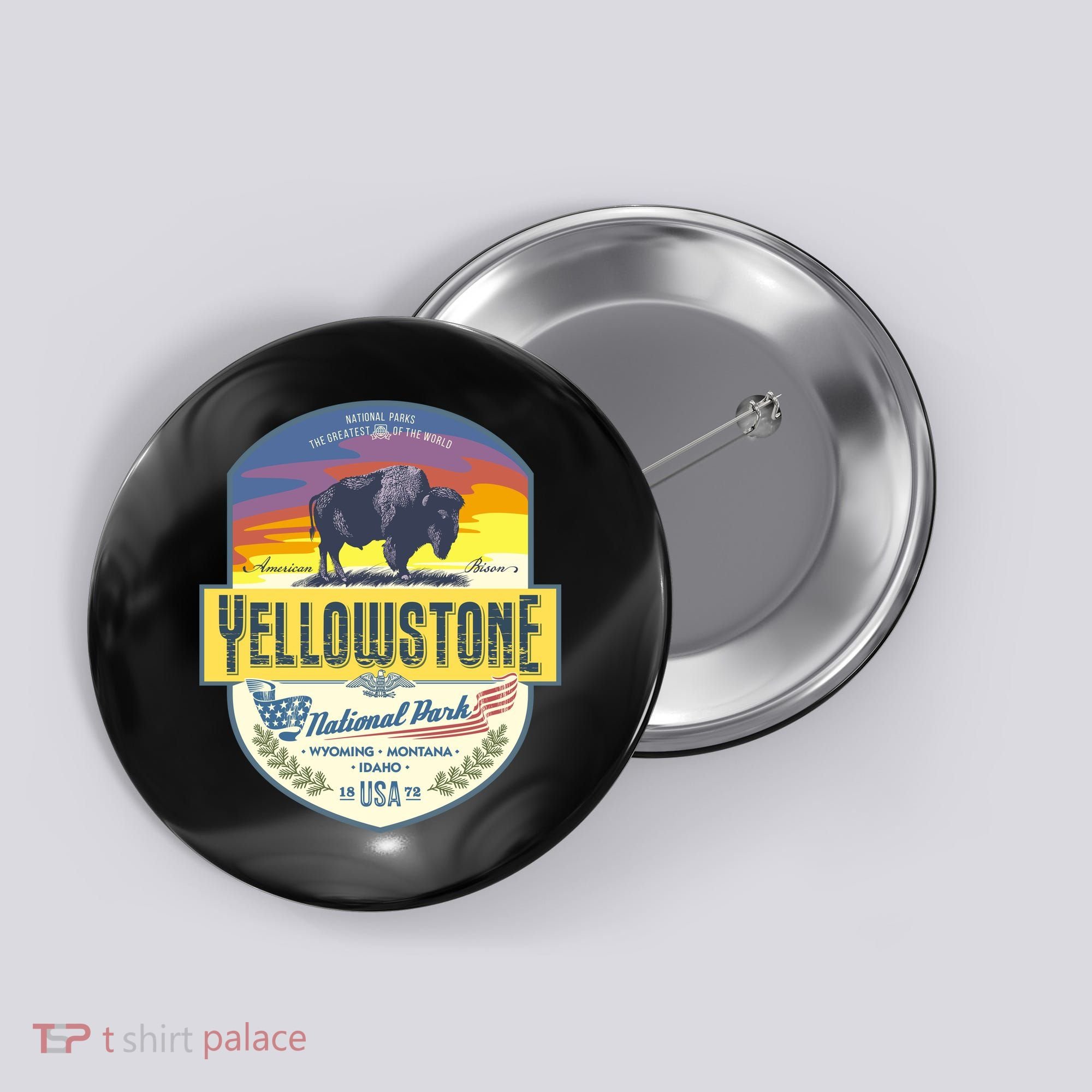 Yellowstone National Park Button