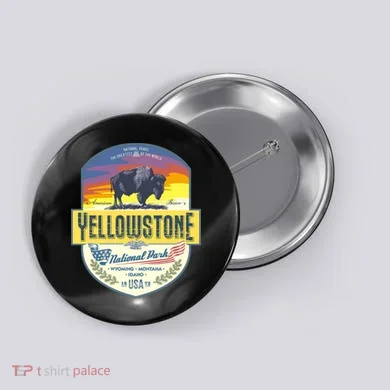 Yellowstone National Park Button