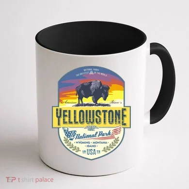 Yellowstone National Park Coffee Mug back
