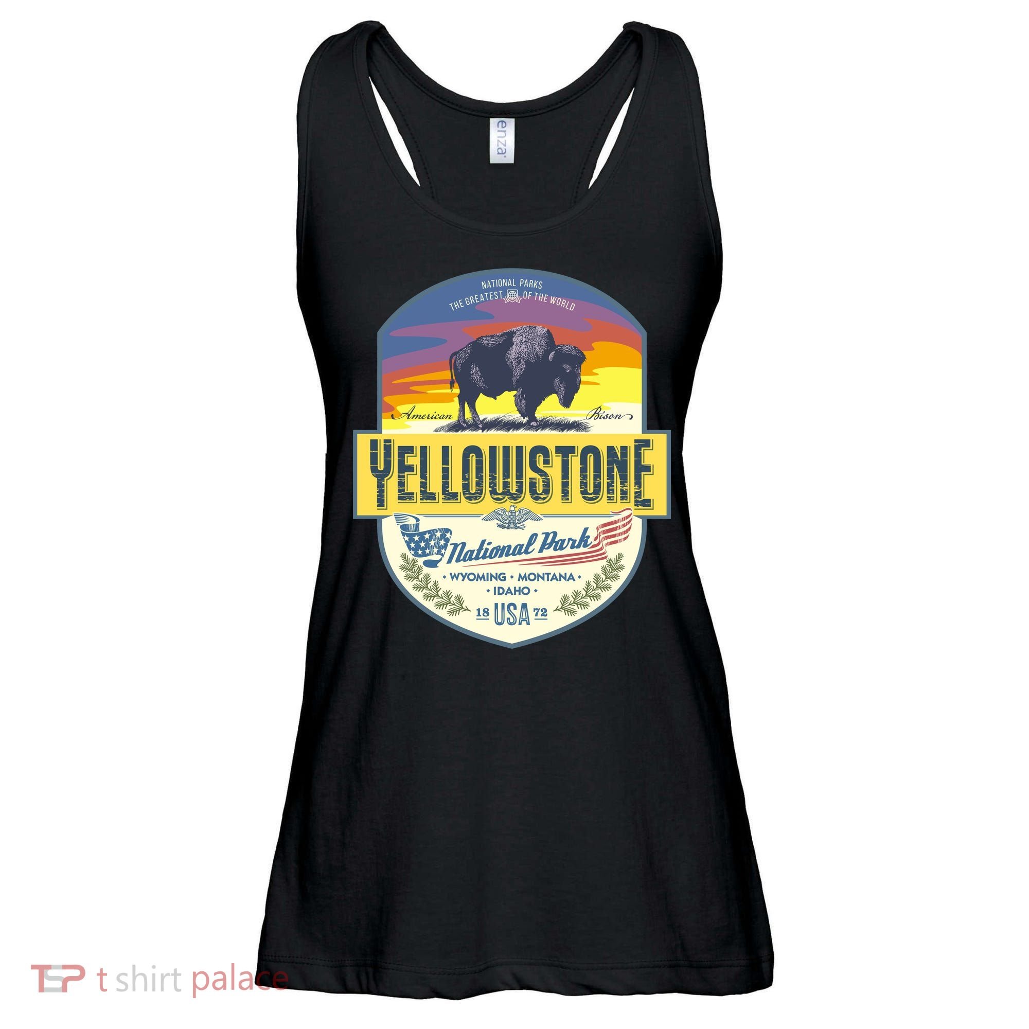 Yellowstone National Park Ladies Essential Flowy Tank
