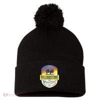 Yellowstone National Park Pom Pom 12in Knit Beanie thumb 0