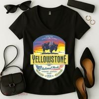Yellowstone National Park Women's V-Neck T-Shirt thumb 2