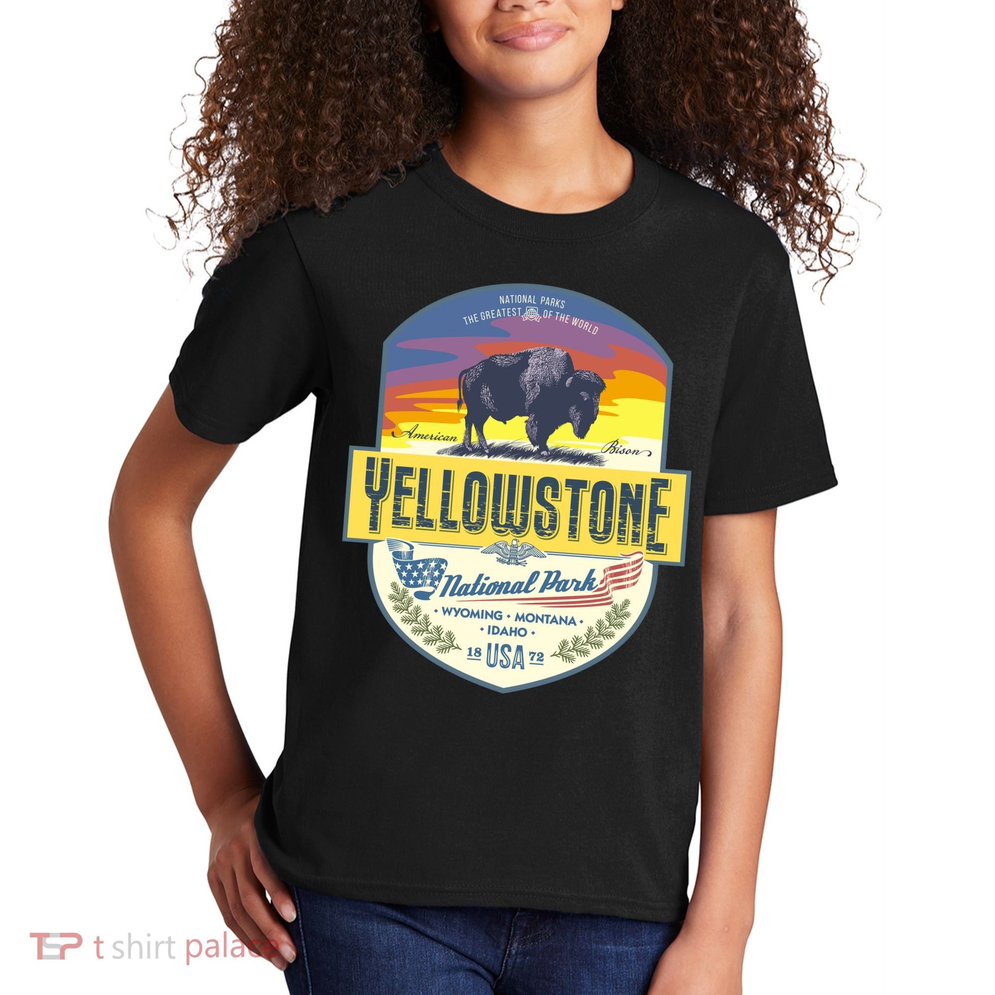 Yellowstone National Park Kids T-Shirt