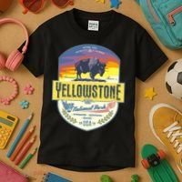 Yellowstone National Park Kids T-Shirt thumb 3