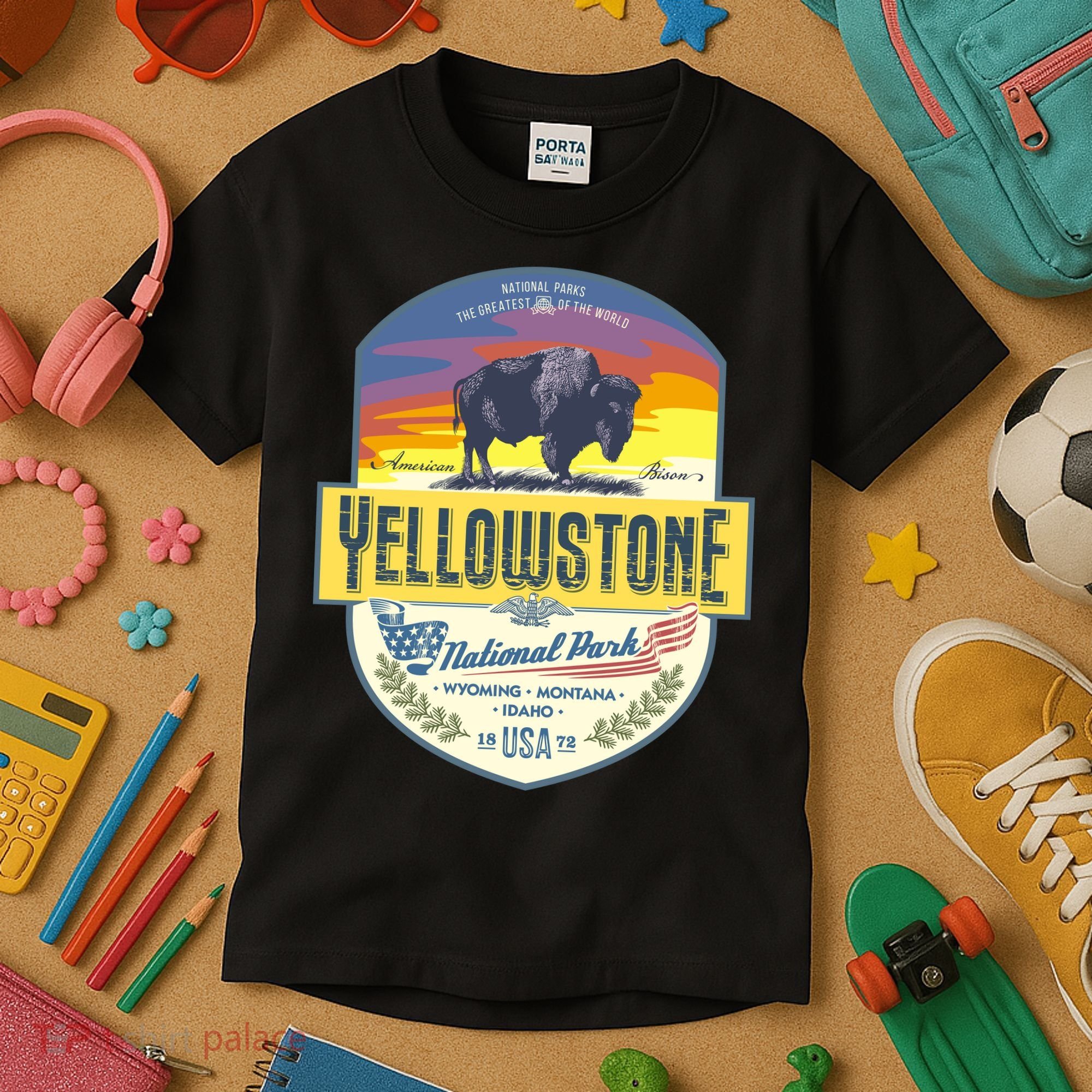 Yellowstone National Park Kids T-Shirt