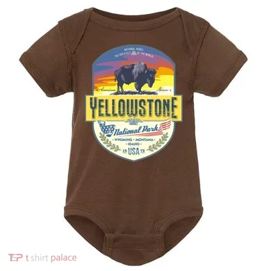 Yellowstone National Park Baby Bodysuit