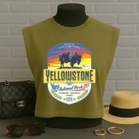 Yellowstone National Park Garment-Dyed Women's Muscle Tee thumb 3