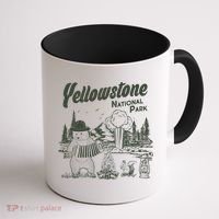 Yellowstone National Park Accordion Park Ranger Bear Coffee Mug thumb 1