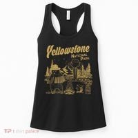 Yellowstone National Park Accordion Park Ranger Bear Women's Tank Top thumb 0