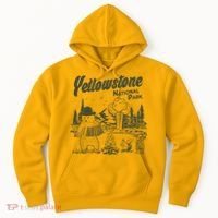 Yellowstone National Park Accordion Park Ranger Bear Hoodie thumb 0