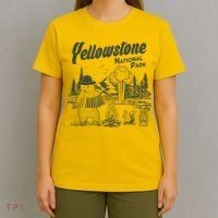 Yellowstone National Park Accordion Park Ranger Bear T-Shirt thumb 4