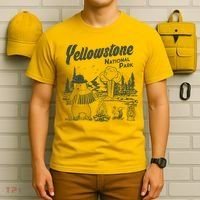 Yellowstone National Park Accordion Park Ranger Bear T-Shirt thumb 6