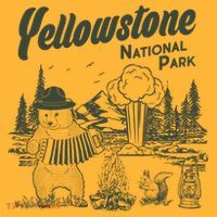 Yellowstone National Park Accordion Park Ranger Bear Visor thumb 3