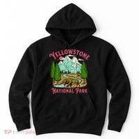 Yellowstone National Park Illustration Hoodie thumb 0