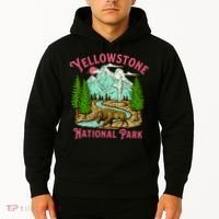 Yellowstone National Park Illustration Hoodie thumb 2