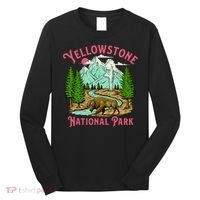 Yellowstone National Park Illustration Long Sleeve Shirt thumb 0