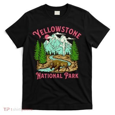 Yellowstone National Park Illustration T-Shirt