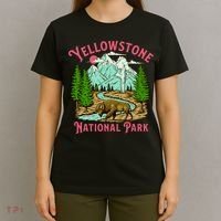 Yellowstone National Park Illustration T-Shirt thumb 4