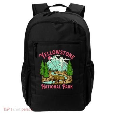 Yellowstone National Park Illustration Backpack