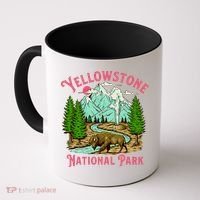 Yellowstone National Park Illustration Coffee Mug thumb 0