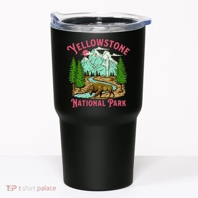 Yellowstone National Park Illustration Tumbler