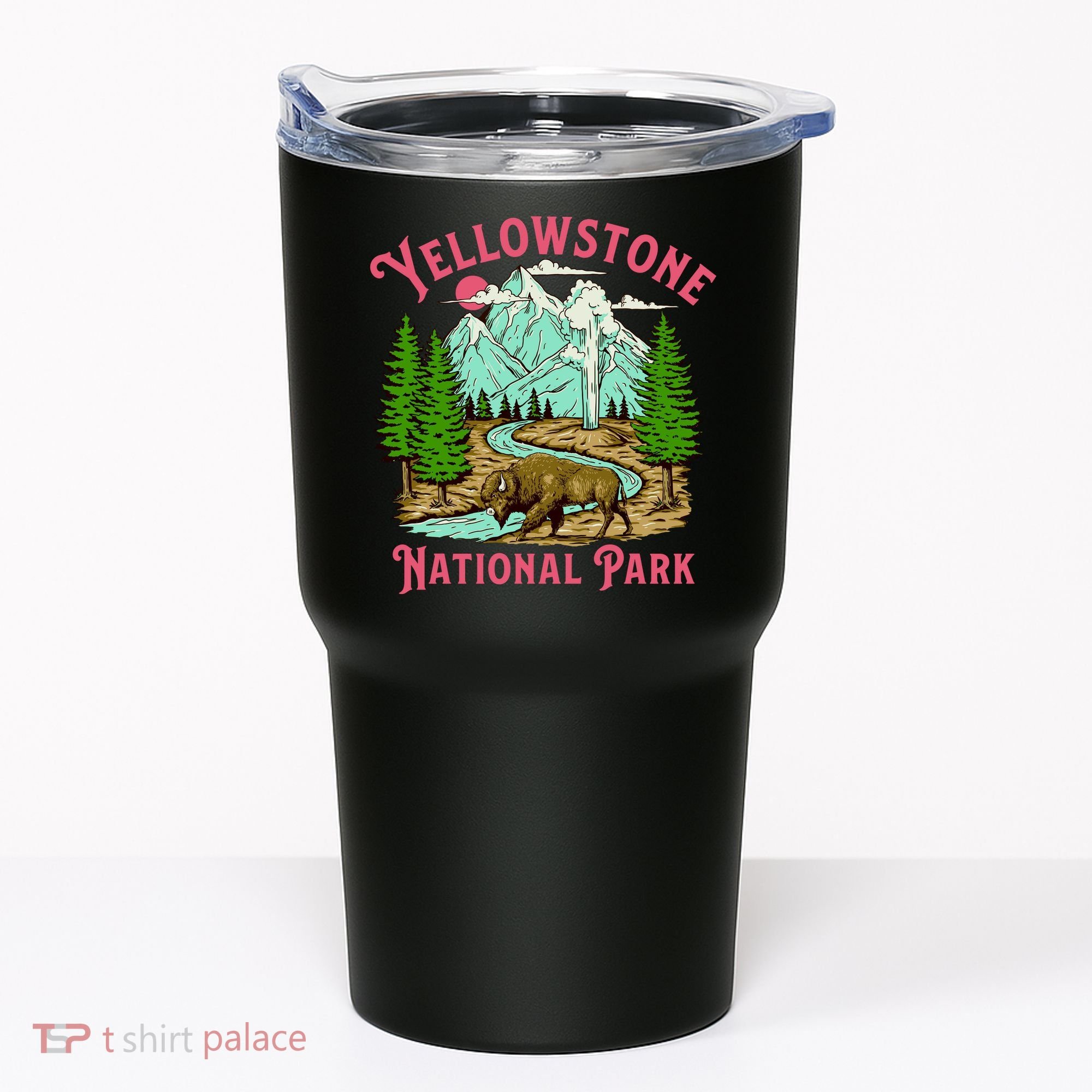 Yellowstone National Park Illustration Tumbler