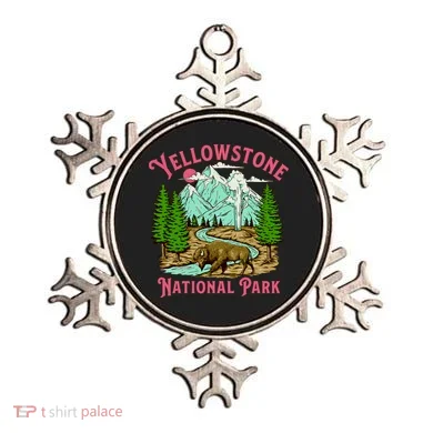 Yellowstone National Park Illustration Ornament
