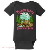 Yellowstone National Park Illustration Baby Bodysuit thumb 0