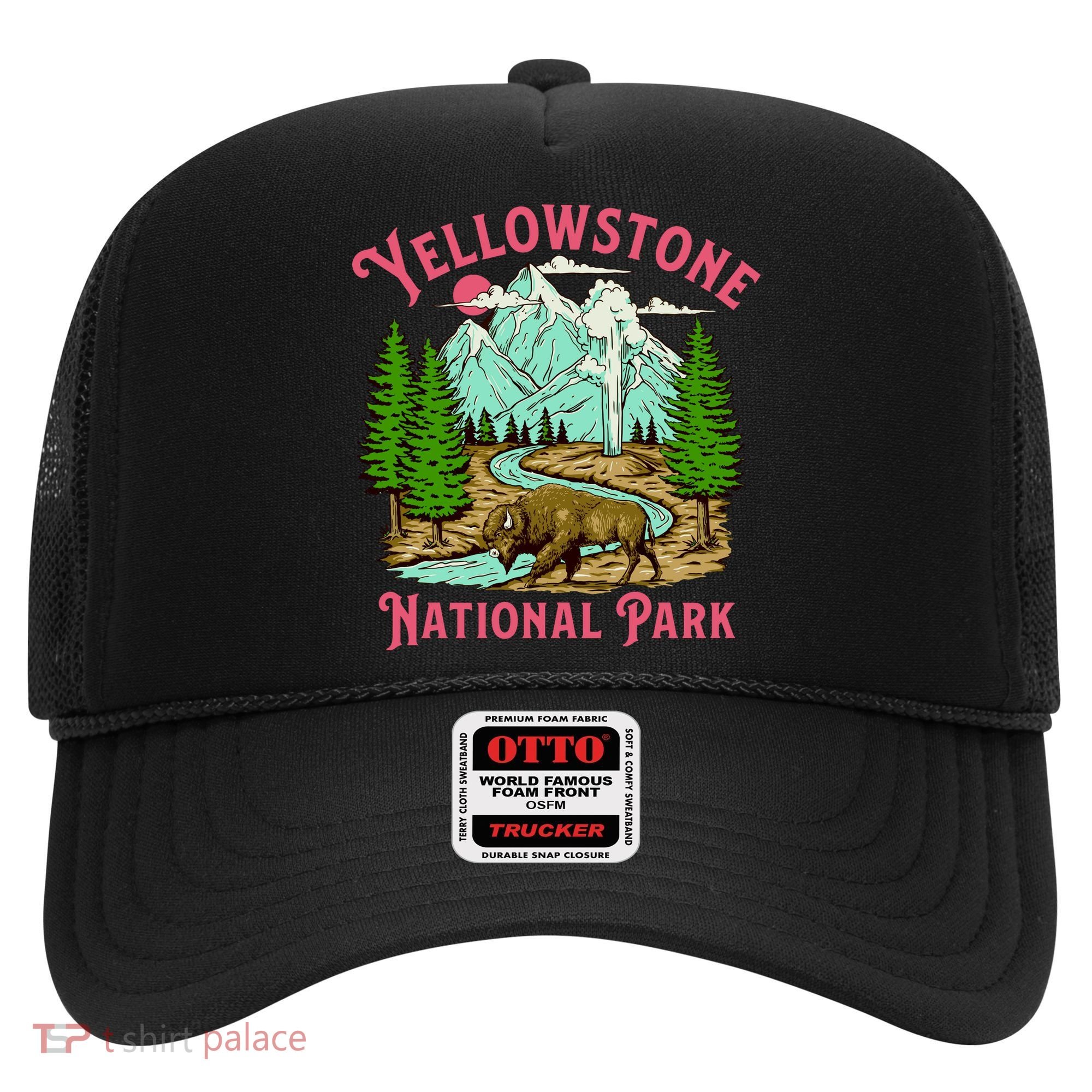 Yellowstone National Park Illustration Hat