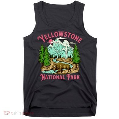 Yellowstone National Park Illustration Tank Top