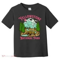 Yellowstone National Park Illustration Toddler T-Shirt thumb 0